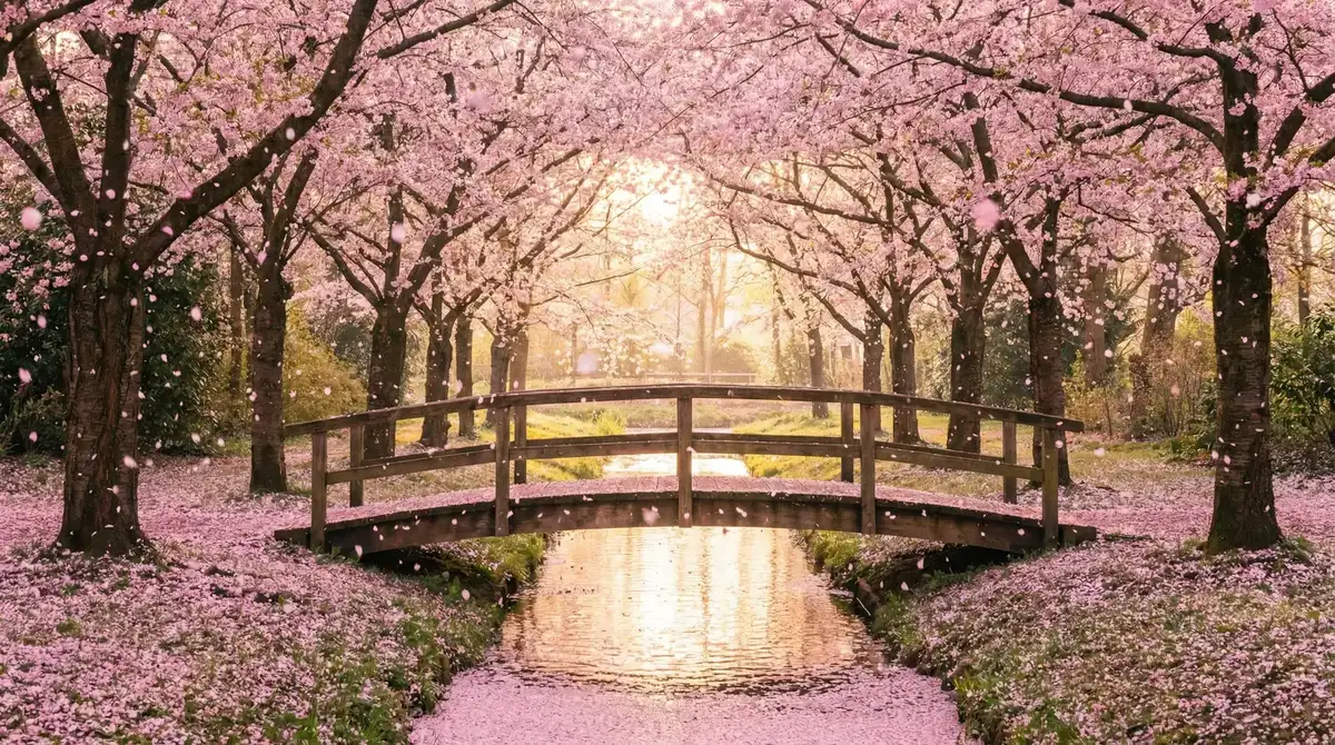 樱花桥畔 - 国产脚交视频在线观看 唯美风景